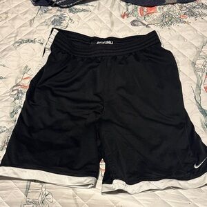 Nike Black and White Athletic Shorts